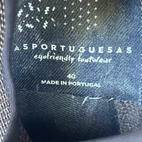 Asportuguese Black Slip ons size 7 - Picture 6 of 7